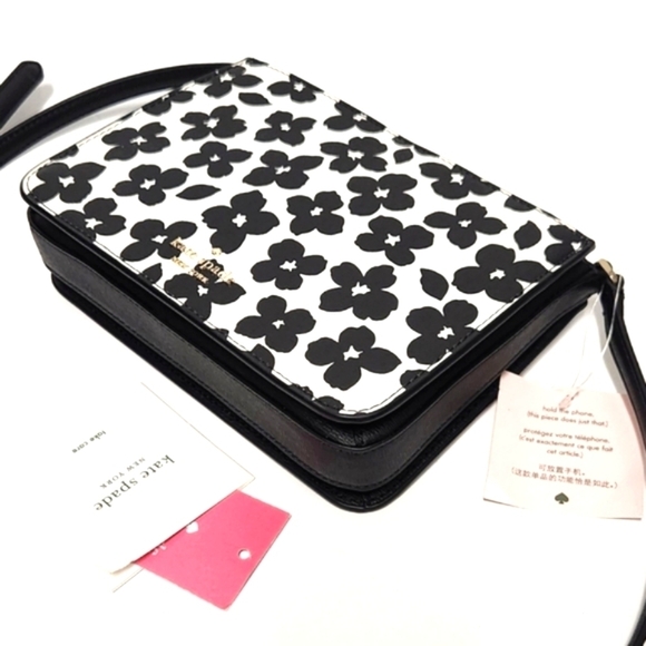 New!Kate Spade Darcy Black Multi Crossbody Bag - Picture 1 of 13